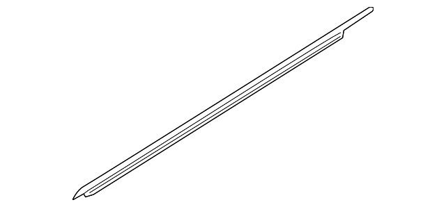 Moldura ext-vidrio pta frt,rh (cnv r)