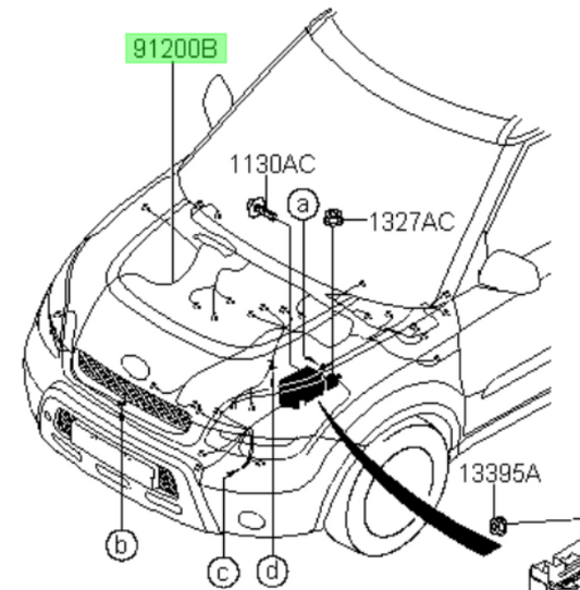 Cableado frontal (soul)